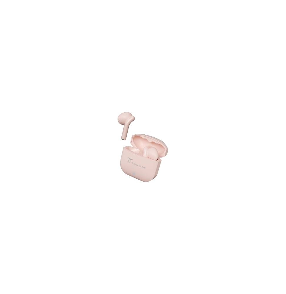 Techmade Auricolari Senza Filo Con Box Di Ricarica Pink