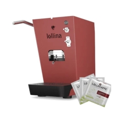 Lollina Macchina Da Caffè Cialde 44mm Rossa +...