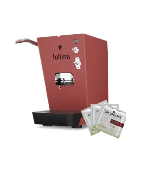 Lollina Macchina Da Caffè Cialde 44mm Rossa + 40 Cialde Omaggio