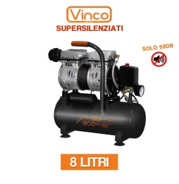 VINCO COD.60702 Mini Compressore Kwu550-8l 0.75hp 0.55KW