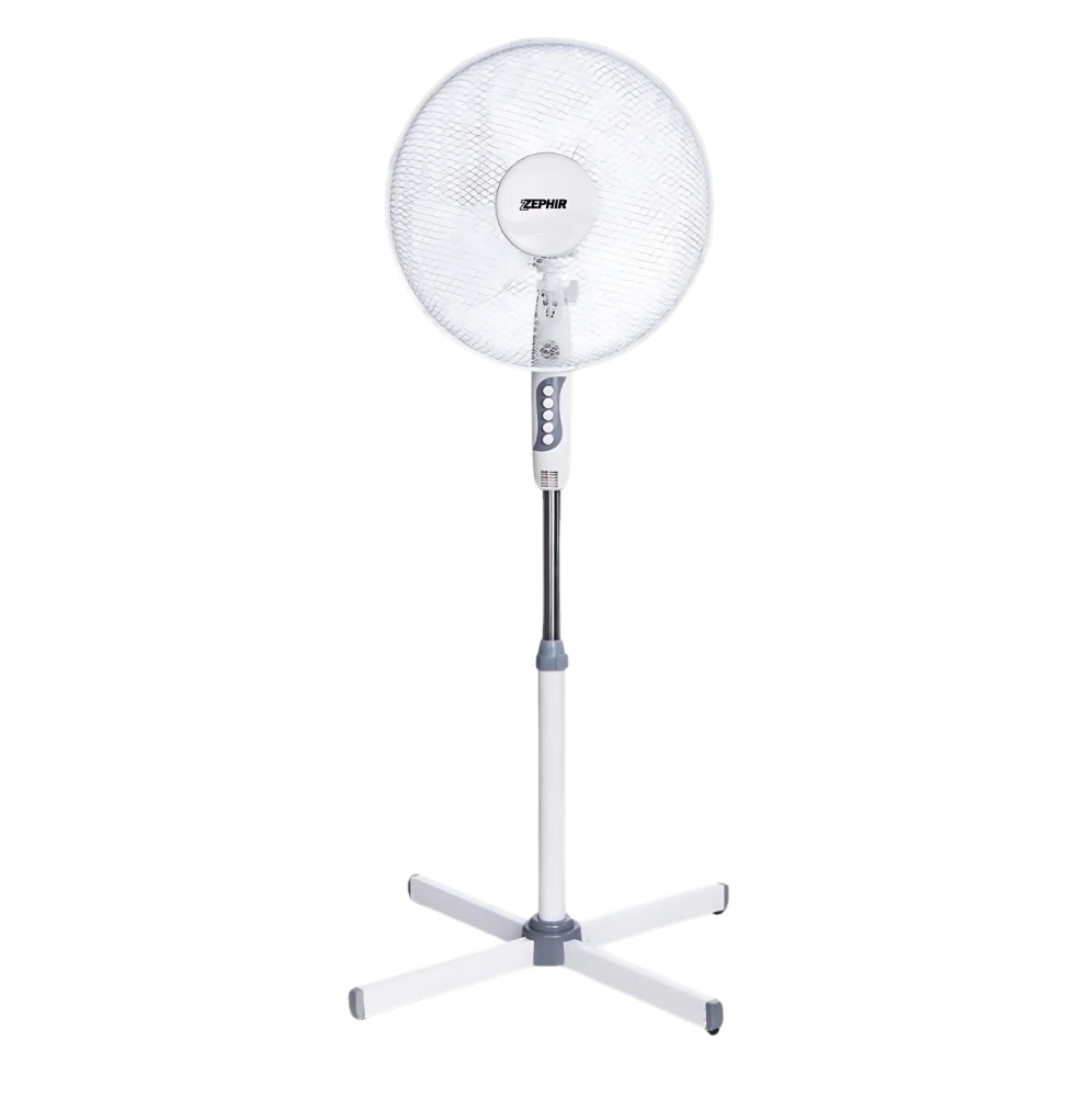 ZEPHIR PBA41P Ventilatore A Piantana 45W Con 3 Velocità e Luce Notturna