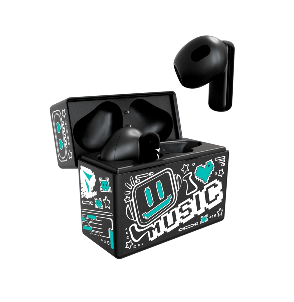 Techmade Earbuds Tm-xm191-bkbl Con Pattern Verde
