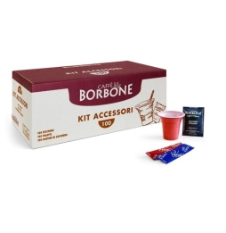 Borbone Kit Accessori Zucchero Bicchieri Palette 100/100/100