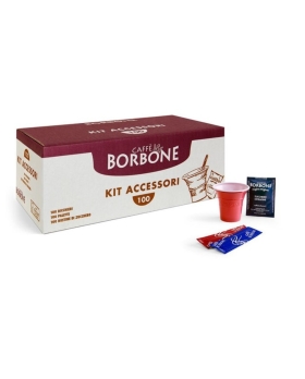 Borbone Kit Accessori Zucchero Bicchieri Palette 100/100/100