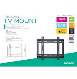 Ecoprice Omega Staffa Tv OUTV200B27 44239  - Misure 14" -42"  Max 25 Kg