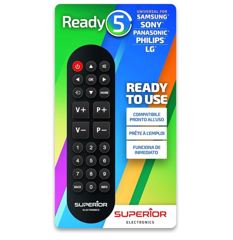 Superior Telecomando Ready 5 Universale Lg / Samsung / Sony / Panasonic / Philips