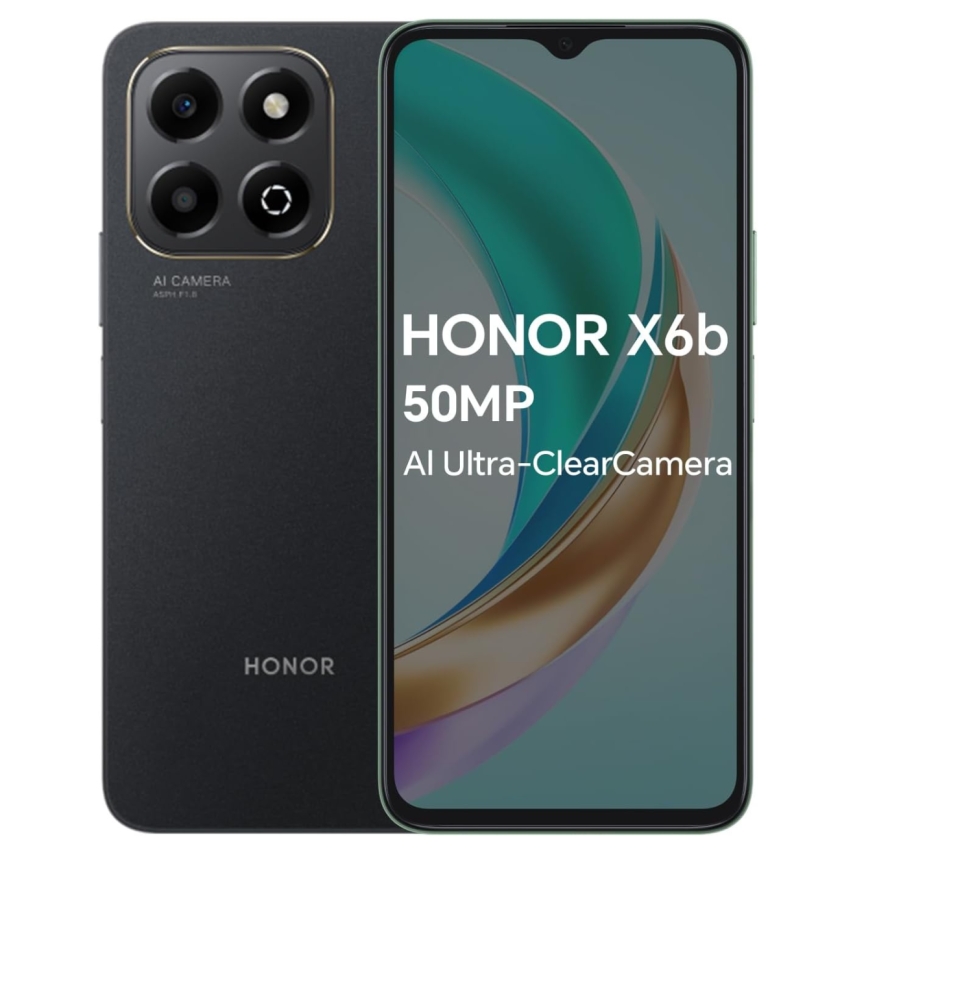 Honor x6b 4+128gb 6.56 midnight black tim