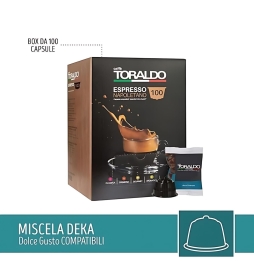 Toraldo Caffè Miscela Dek 100 Capsule...