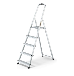 Drabest Scala Domestica In Alluminio A 5 Gradini Portata 125kg