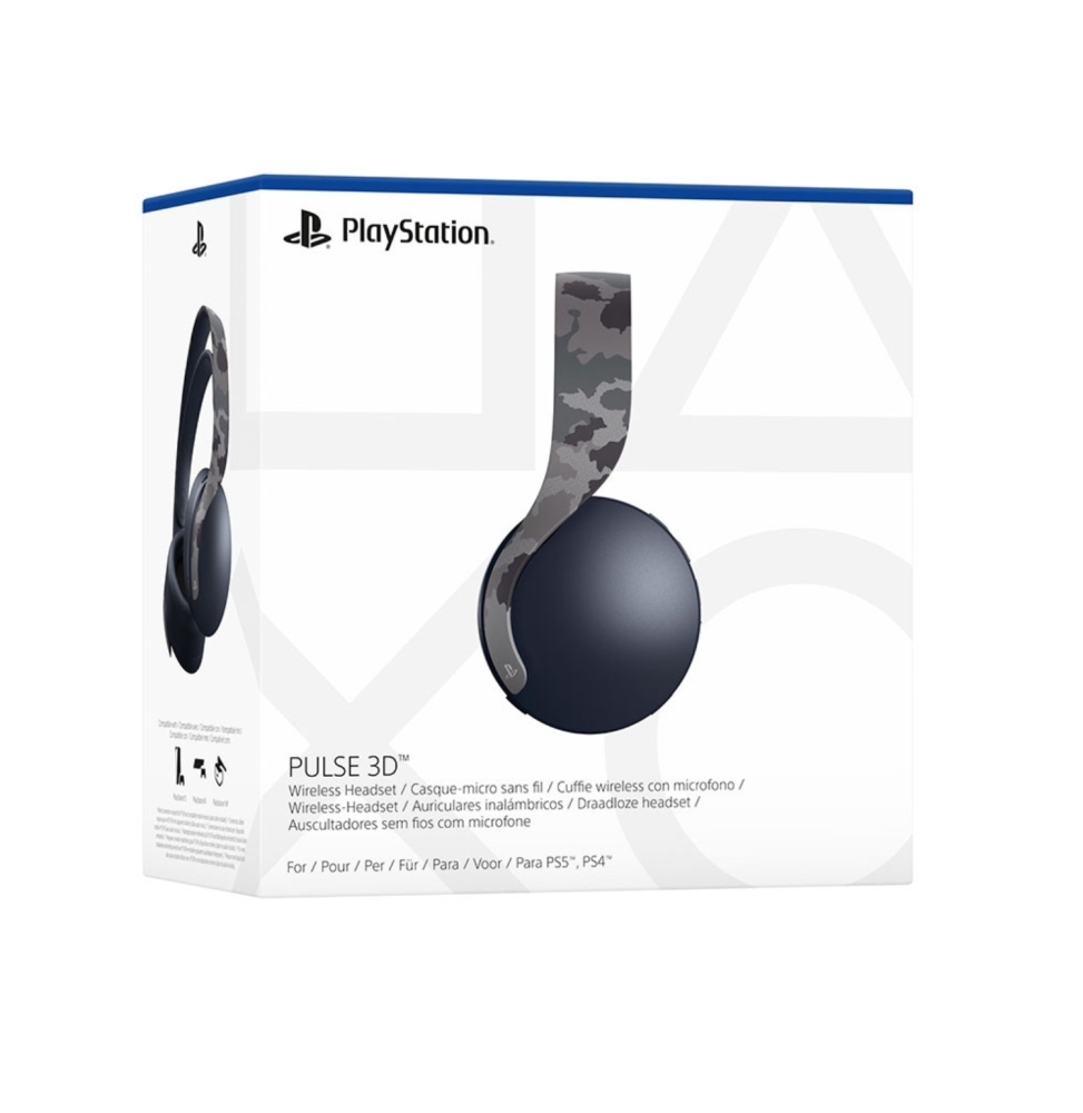 PS5 Cuffie Wireless Con microfono Pulse Elite 3D GREY CAMO