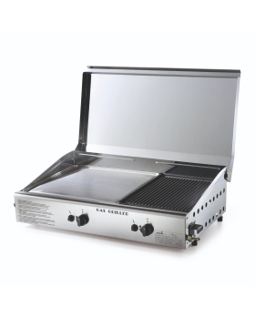 Ompagrill 4068/m Cover Doppia Piastra Da Cottura Inox/ghisa