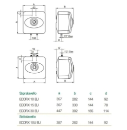 Ariston Thermo Scaldabagno Ecofix10eu2 10L