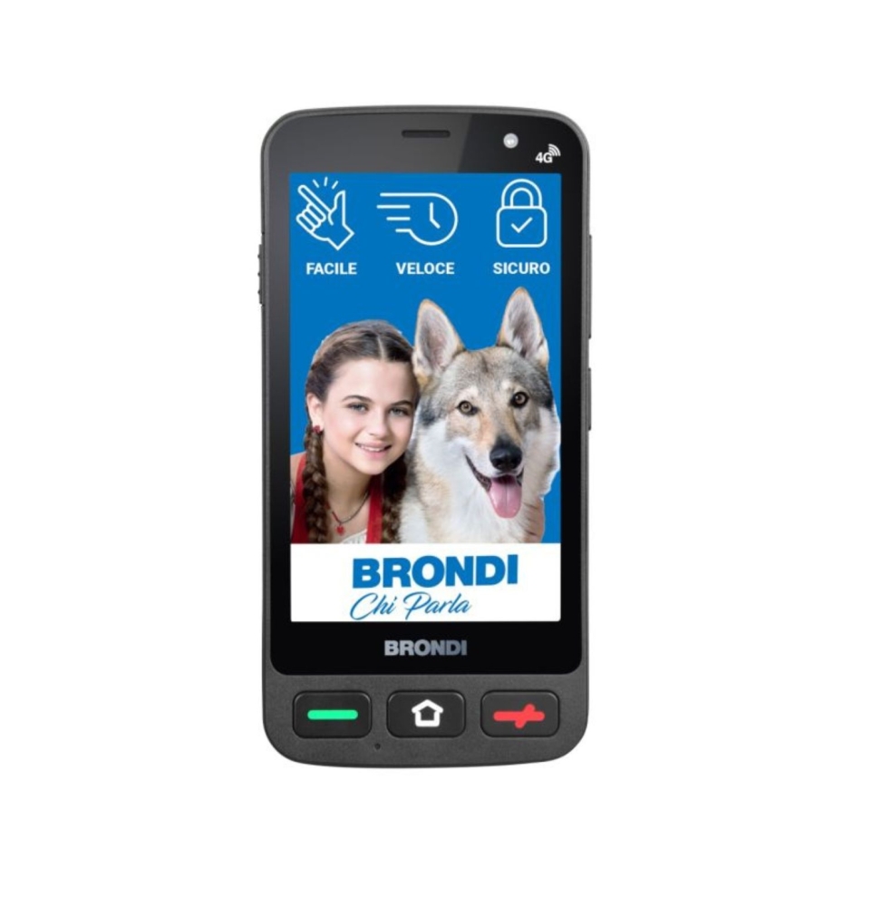 Brondi Amico Smartphonepocket 4 black 4g