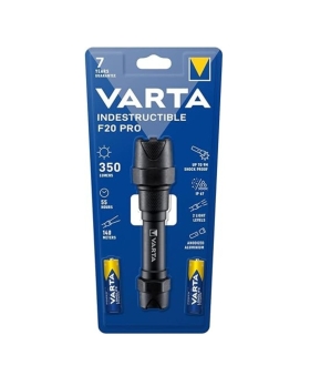 Varta Indestructible F20 Pro Torcia 6W incl. 2 batterie AA