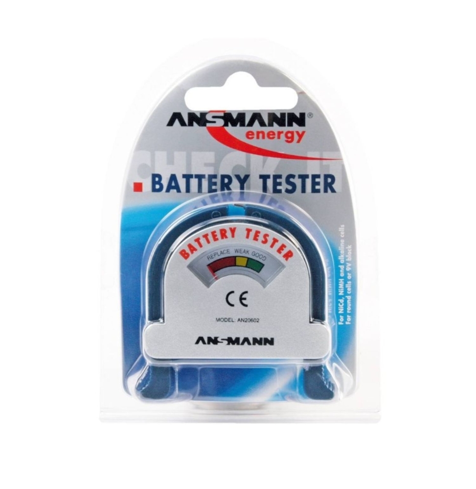Ansmann tester universale per Batterie Alcaline e Ricaricabili