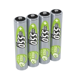 Ansmann 4x Batterie ricaricabili mini stilo AAA - 550 mAh 1,2 V