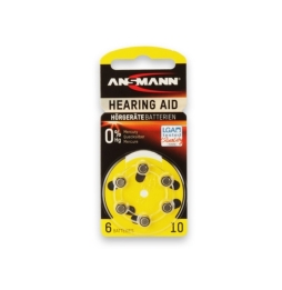 Ansmann Batteria bottone Zinco-Aria da 1,4V Conf 6 pz
