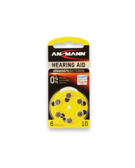 Ansmann Batteria bottone Zinco-Aria da 1,4V Conf 6 pz