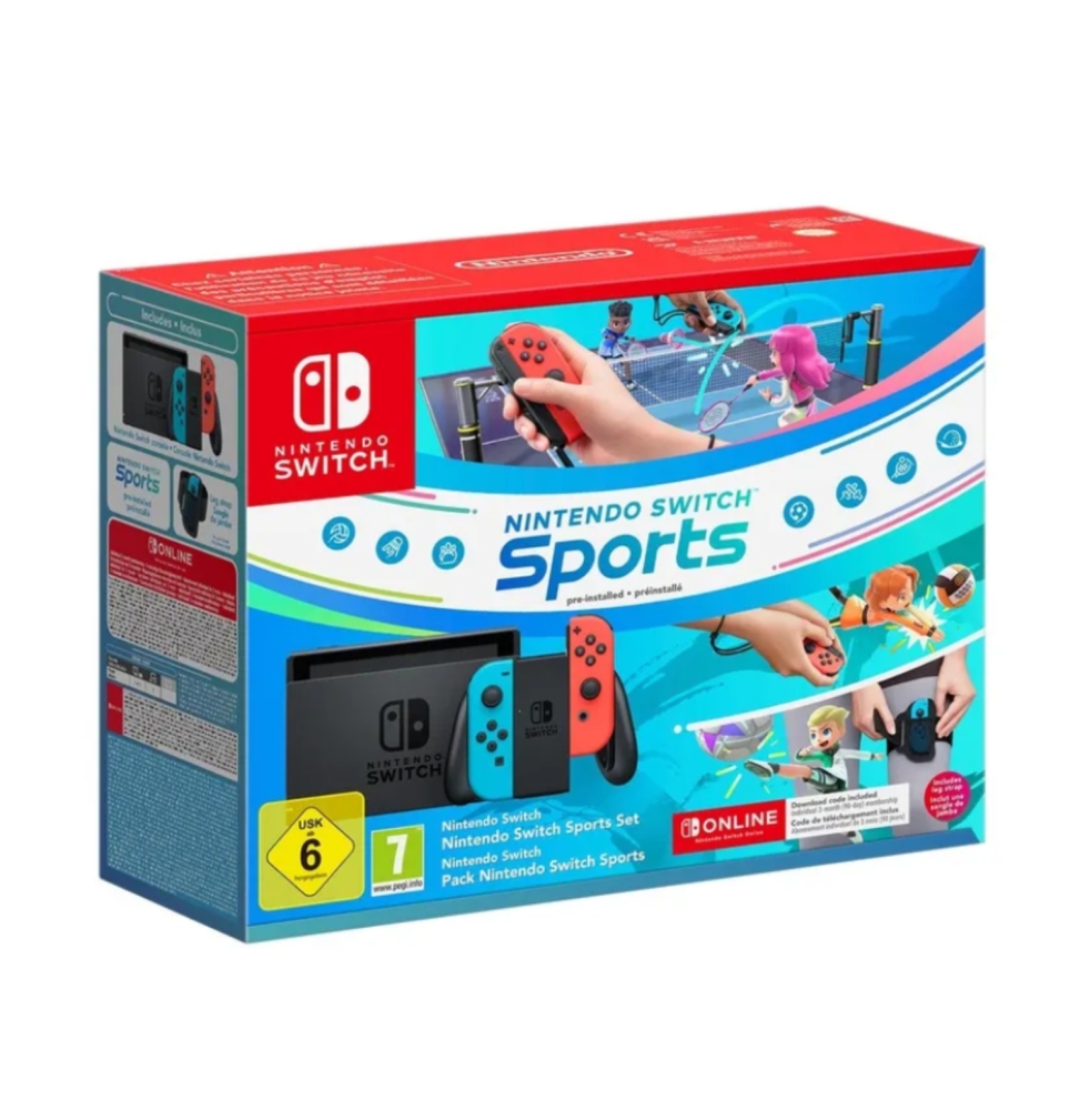 Switch Console 1.1 Neon Blue / Neon Red + Switch Sport + Fascia + 12 Mesi NSO