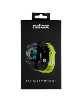 Nilox Smartwatch Trailband 1.44 + 2 Cinturini Intercambiabili