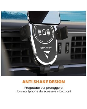 Techmade caricatore auto tm-c1 senza filo 15w cavo usb