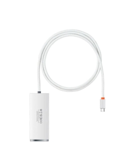 Baseus adapter HUB LiteUSB to 4x USB 3.0 / 1x USB-C 2,0m white