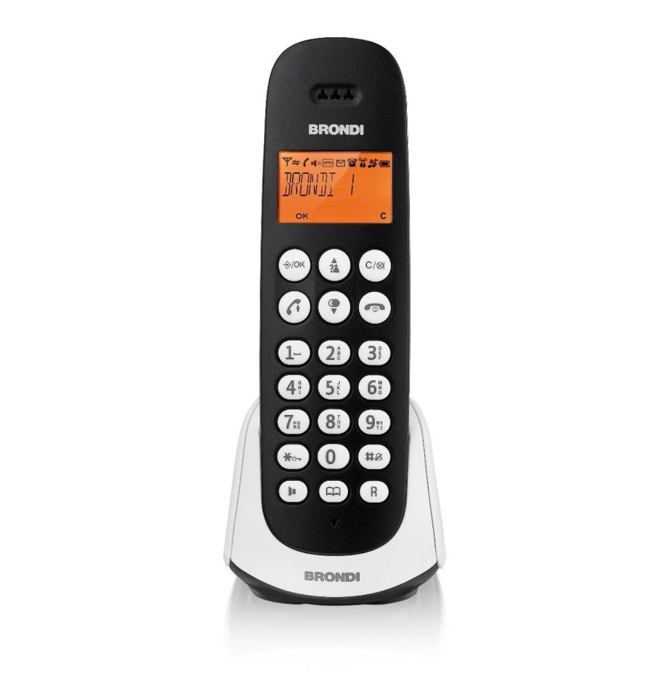 Brondi Adara Telefono Cordless Nero/Bianco