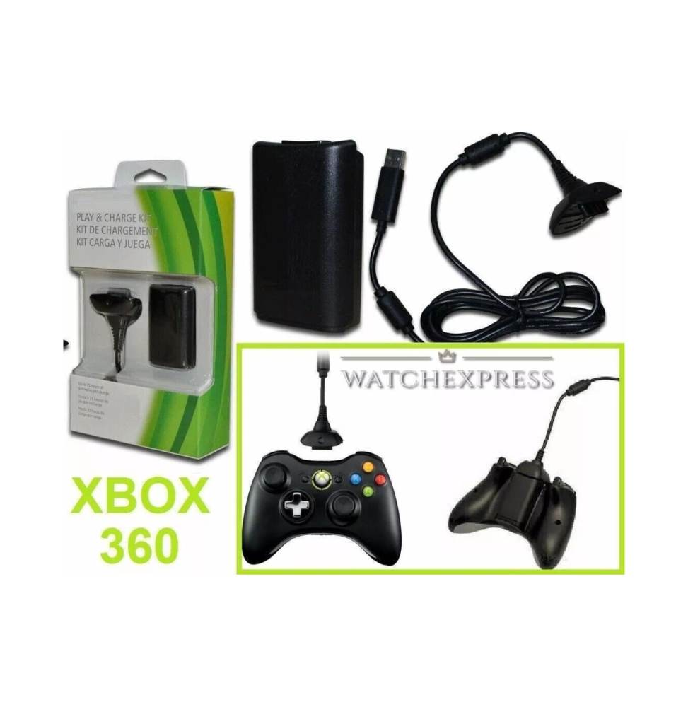 Kit Play & Charge Xbox 360