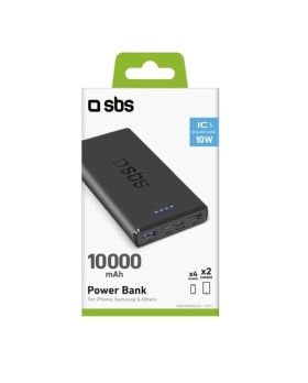 Sbs Power Bank 10.000 Mah Extra Slim Con Porta Usb 2.1