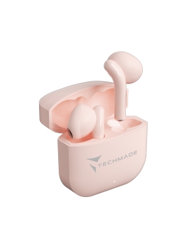 Techmade Auricolari Senza Filo Con Box Di Ricarica Pink
