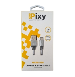 Pixy Cavo Micro Usb 1.20mt Grigio