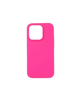 Cover in silicone per iphone 16 pro max fucsia