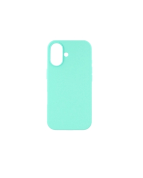 Siipro cover in silicone per iphone 16 verde acqua
