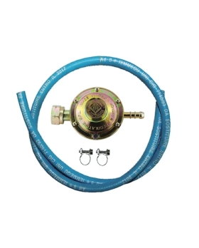 Kit Montaggio Stufe, Fornelli, Cucine Gpl (Regolatore + Tubo + Fascette) 0.5 Metri