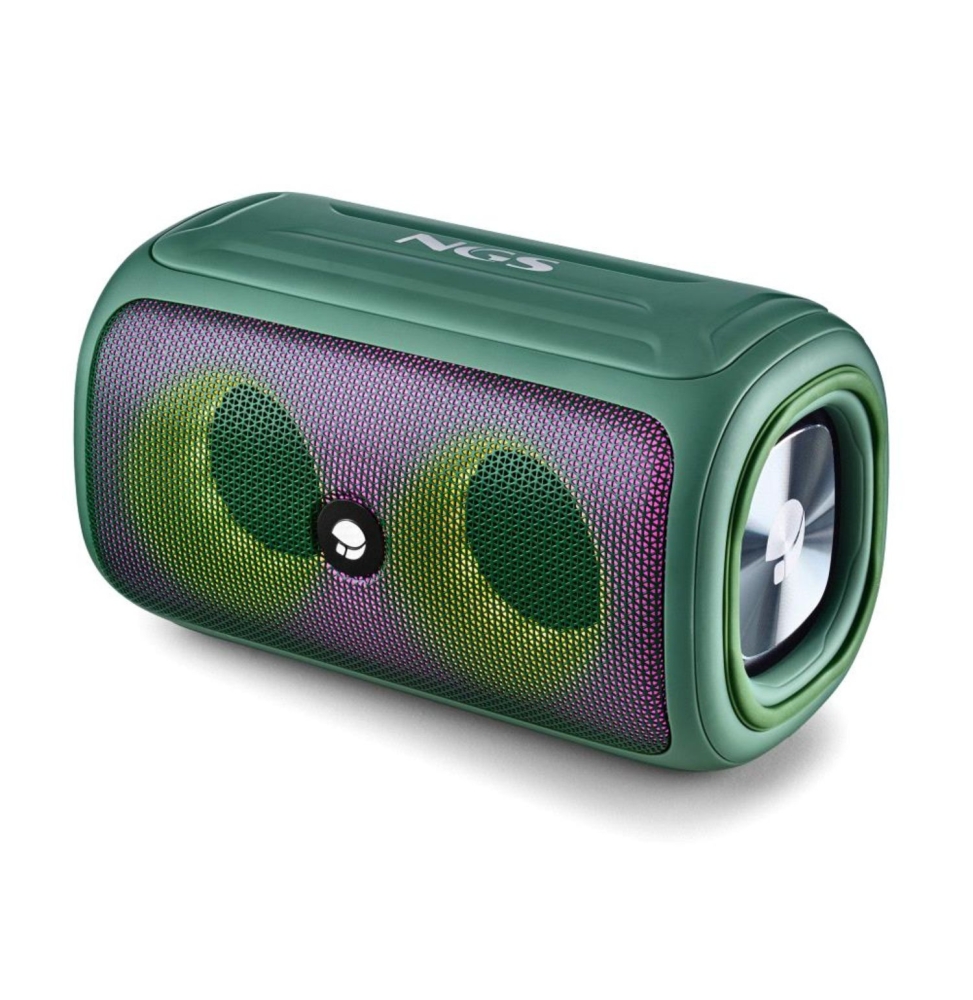 Ngs speaker roller beast ipx5 usb/tf/aux-in/bt 32w verde