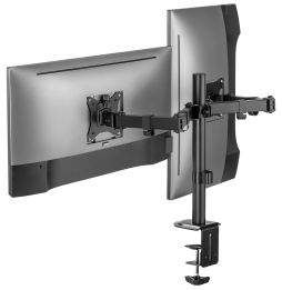 Superior supporto universale da tavolo per doppio monitor