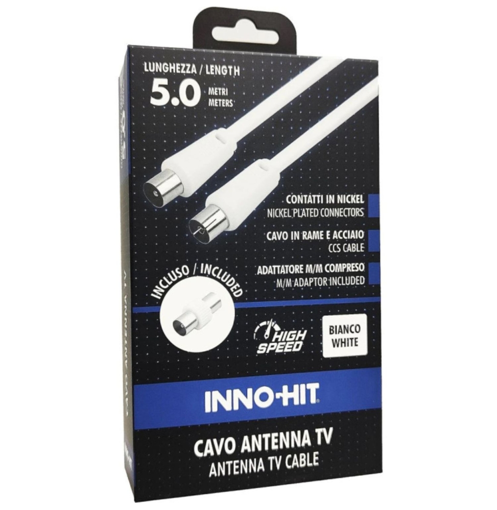 Inno-hit cavo antenna m/f 5m bianco