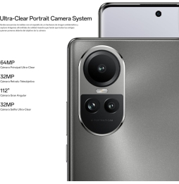 Oppo Reno 10 8+256gb 6.7 5g Silvery Grey Ita