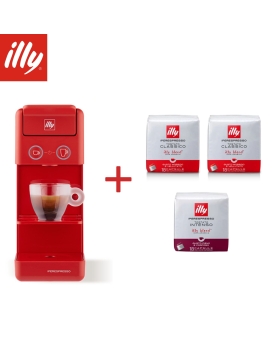 ILLY Christmas Bundle m.d.c.Iperespresso y3.3 Rossa + 54 capsule