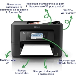Epson Wf-4820dwf A4 Quadricomia 4800x2400 Dpi C11cj06403