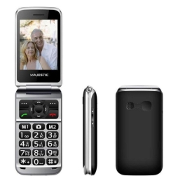 Majestic tlf sileno 82 seniorphone 2.8 flip black