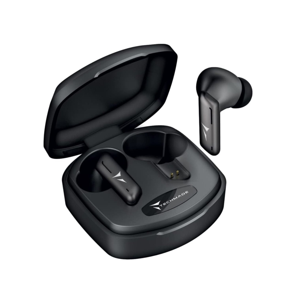 Techmade Auricolari Tm-k175-bk Senza Filo Con Box Ricarica Nero