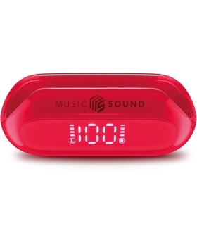 Cellularline Ms Auricolari Slide 3eq modes LCD tws BT rosso