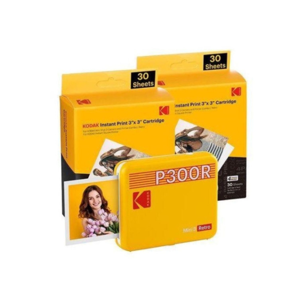 Kodak Mini 3 Retro P300r Stampante Fotografica Bt +60 Fogli Yell