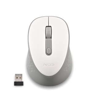Ngs Mouse wireless con pulsanti silenziosi Dew White