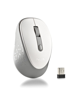 Ngs Mouse wireless con pulsanti silenziosi Dew White
