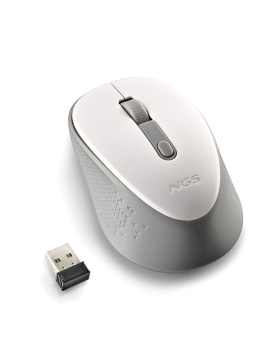 Ngs Mouse wireless con pulsanti silenziosi Dew White