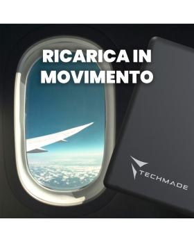 Techmade Powerbank 10000mah Slim Pd22.5w Wireless Magnetico Black