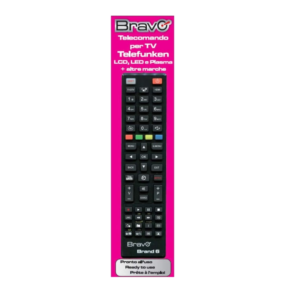 Bravo Telecomando Telefunken Lcd Led Plasma e Smart TV Brand 6