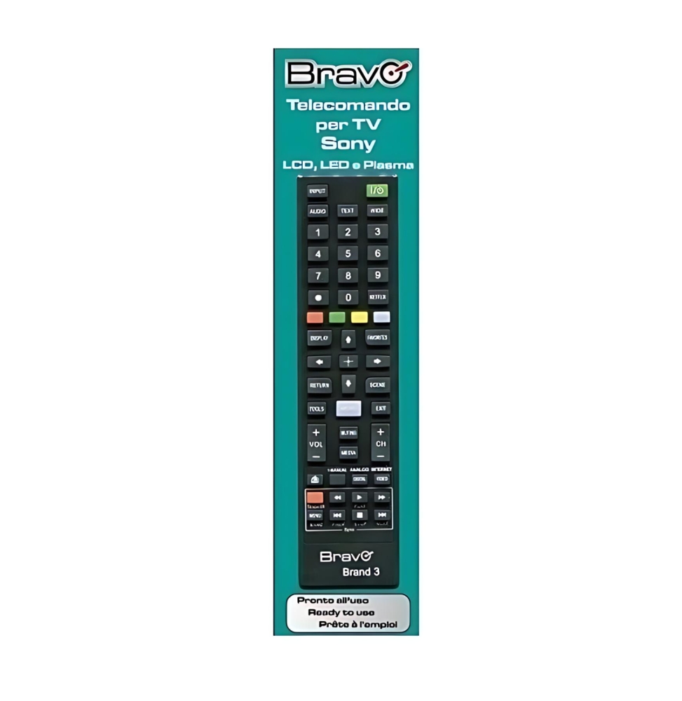 Bravo Telecomando Sony Lcd Led Plasma e Smart TV Brand 3